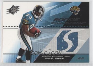 2004 SPx - Rookie Swatch Supremacy #SWR-GJ - Greg Jones