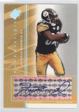 2004 SPx - Super Scripts #SS-EL - Antwaan Randle El