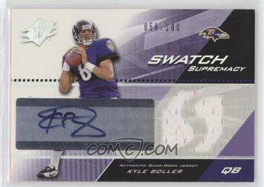 2004 SPx - Swatch Supremacy Autographs #SWA-KB - Kyle Boller /100