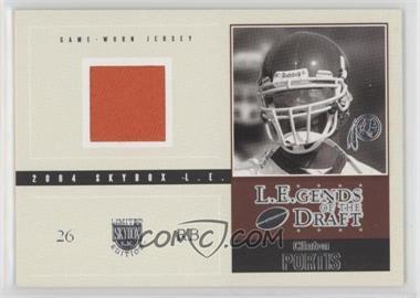 2004 Skybox L.E. - L.E.gends of the Draft Jerseys - Silver #LD-CP - Clinton Portis /100