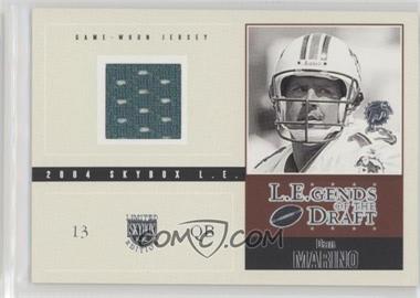 2004 Skybox L.E. - L.E.gends of the Draft Jerseys - Silver #LD-DM3 - Dan Marino /83