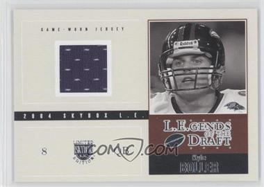 2004 Skybox L.E. - L.E.gends of the Draft Jerseys - Silver #LD-KB - Kyle Boller /103