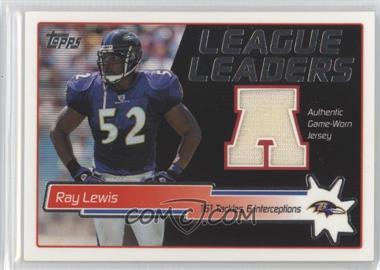 2004 Topps - League Leaders Relic #LLR-RL - Ray Lewis