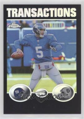 2004 Topps Chrome - [Base] - Black Refractor #23 - Kerry Collins /100