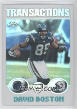 2004 Topps Chrome - [Base] - Refractor #132 - David Boston