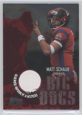 2004 Topps Draft Picks & Prospects - Big Dogs Senior Bowl Relics - Patch #BDP-MS - Matt Schaub /100