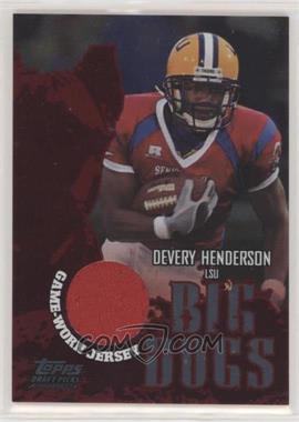 2004 Topps Draft Picks & Prospects - Big Dogs Senior Bowl Relics - Silver Foilboard #BD-DH - Devery Henderson /100