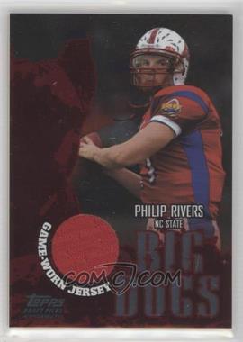 2004 Topps Draft Picks & Prospects - Big Dogs Senior Bowl Relics - Silver Foilboard #BD-PR - Philip Rivers /100