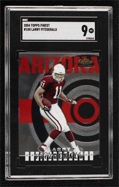 2004 Topps Finest - [Base] #100 - Larry Fitzgerald [SGC 9 MINT]