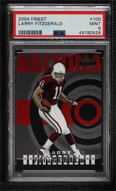 2004 Topps Finest - [Base] #100 - Larry Fitzgerald [PSA 9 MINT]