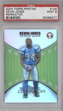 2004 Topps Pristine - [Base] - Uncirculated Refractor #106 - Kevin Jones /499 [PSA 9 MINT]