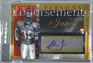 2004 Topps Pristine - Personal Endorsements - Gold #PE-GJ - Greg Jones /25 [Uncirculated]