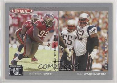 2004 Topps Total - [Base] - Silver #242 - Warren Sapp, Ted Washington