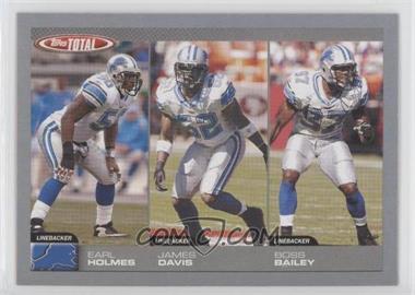 2004 Topps Total - [Base] - Silver #286 - Earl Holmes, James Davis, Boss Bailey