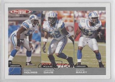 2004 Topps Total - [Base] #286 - Earl Holmes, James Davis, Boss Bailey