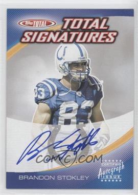 2004 Topps Total - Signatures #TS-BS - Brandon Stokley