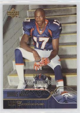 2004 Upper Deck - [Base] - UD Exclusives #265 - Star Rookie - Darius Watts /50 [EX to NM]