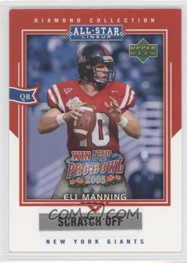 2004 Upper Deck Diamond Collection All-Star Lineup - Pro Bowl Sweepstakes Entry Cards #AS1 - Eli Manning
