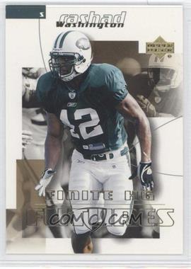 2004 Upper Deck Finite HG - [Base] #204 - Futures - Rashad Washington /275