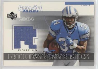 2004 Upper Deck Finite HG - Rookie Fabrics #FFR-KJ - Kevin Jones