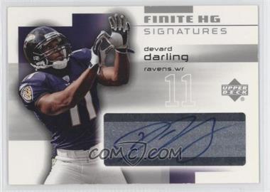 2004 Upper Deck Finite HG - Signatures #FS-DD - Devard Darling