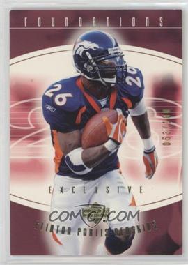 2004 Upper Deck Foundations - [Base] - Exclusive Gold #100 - Clinton Portis /100
