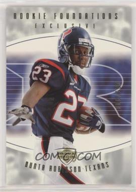 2004 Upper Deck Foundations - [Base] - Exclusive Gold #171 - Rookie Foundations - Dunta Robinson /100