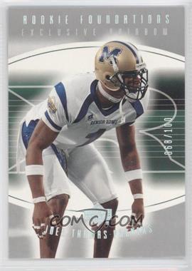 2004 Upper Deck Foundations - [Base] - Exclusive Rainbow Silver #198 - Rookie Foundations - Joey Thomas /100