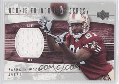 2004 Upper Deck Foundations - [Base] #250 - Rookie Foundations Jersey - Rashaun Woods /1299