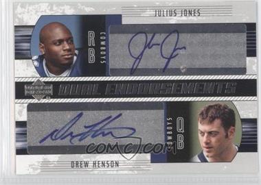 2004 Upper Deck Foundations - Dual Endorsements #DE-JH - Julius Jones, Drew Henson