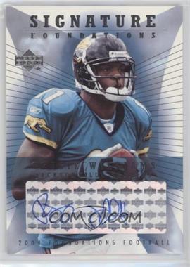 2004 Upper Deck Foundations - Signature Foundations #SF-RE - Reggie Williams