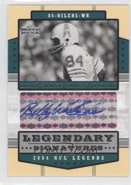 2004 Upper Deck NFL Legends - Legendary Signatures #LS-BY - Billy "White Shoes" Johnson