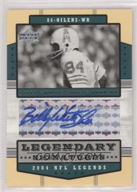 2004 Upper Deck NFL Legends - Legendary Signatures #LS-BY - Billy "White Shoes" Johnson