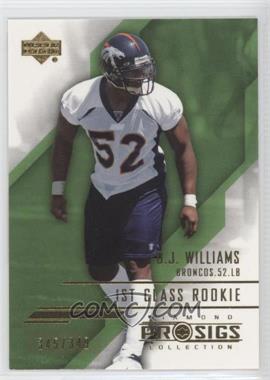 2004 Upper Deck Pro Sigs - [Base] - Gold #104 - 1st Class Rookie - D.J. Williams /349