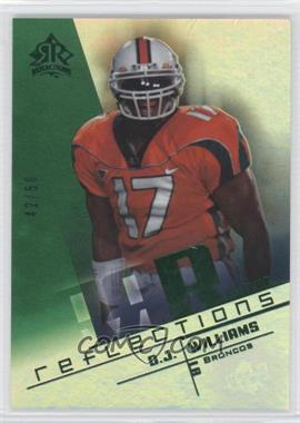 2004 Upper Deck Reflections - [Base] - Green #103 - D.J. Williams /50