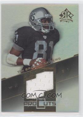 2004 Upper Deck Reflections - Pro Cuts Jerseys - Gold #PC-BR - Tim Brown