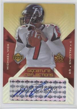 2004 Upper Deck Reflections - Signature Reflections #SR-MV - Michael Vick [Noted]