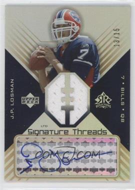 2004 Upper Deck Reflections - Signature Threads - Rainbow #ST-LO - J.P. Losman /15