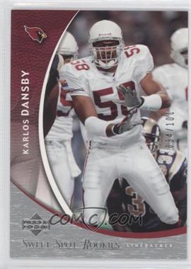 2004 Upper Deck Sweet Spot - [Base] - Silver #170 - Karlos Dansby /100