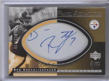 2004 Upper Deck Sweet Spot - Sweet Panel Signatures #SP-BR - Ben Roethlisberger /100