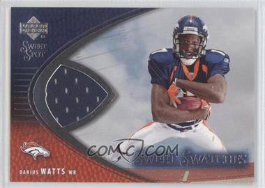 2004 Upper Deck Sweet Spot - Sweet Swatches #SW-DW - Darius Watts