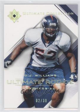 2004 Upper Deck Ultimate Collection - [Base] - Gold Rainbow #85 - D.J. Williams /30