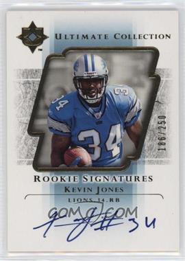 2004 Upper Deck Ultimate Collection - [Base] #112 - Rookie Signatures - Kevin Jones /250