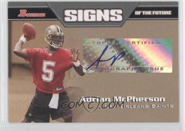 2005 Bowman - Signs of the Future #SF-AM - Adrian McPherson