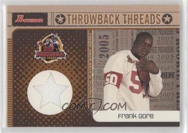 2005 Bowman - Throwback Threads #BRT-FG - Frank Gore