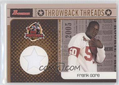 2005 Bowman - Throwback Threads #BRT-FG - Frank Gore