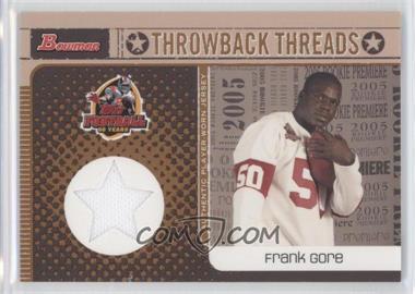 2005 Bowman - Throwback Threads #BRT-FG - Frank Gore