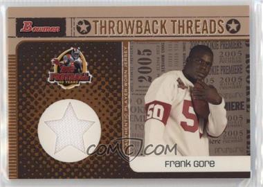 2005 Bowman - Throwback Threads #BRT-FG - Frank Gore