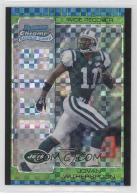 2005 Bowman Chrome - [Base] - Green X-Fractor #147 - Jovan Witherspoon /50