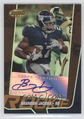 2005 Bowman's Best - [Base] - Bronze #134 - Rookie - Brandon Jacobs /99